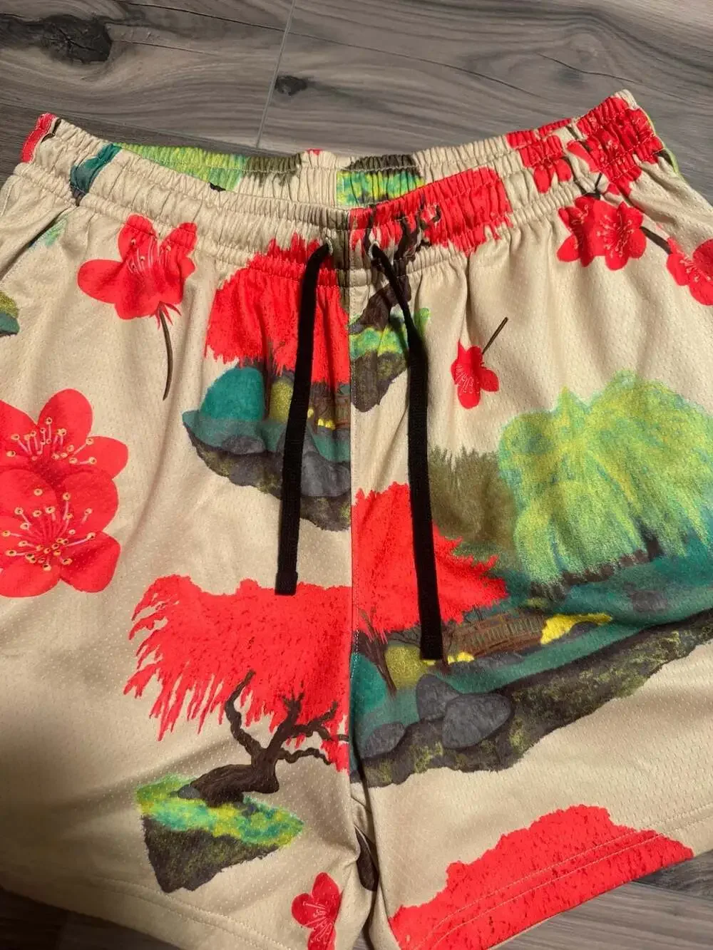 Nike Sportswear Cherry Blossom Floral Mesh Shorts Multi FN1843-783 Size Large